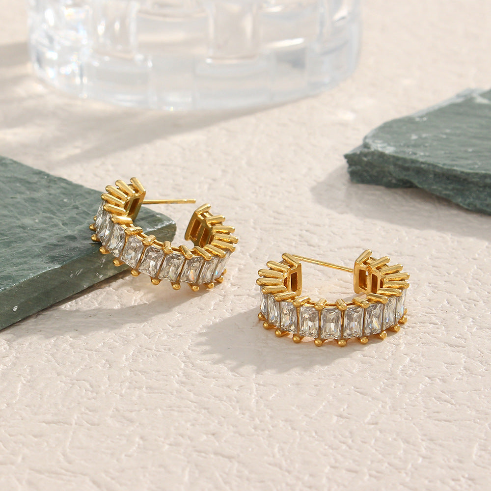 Shine Bright Zircon Earrings