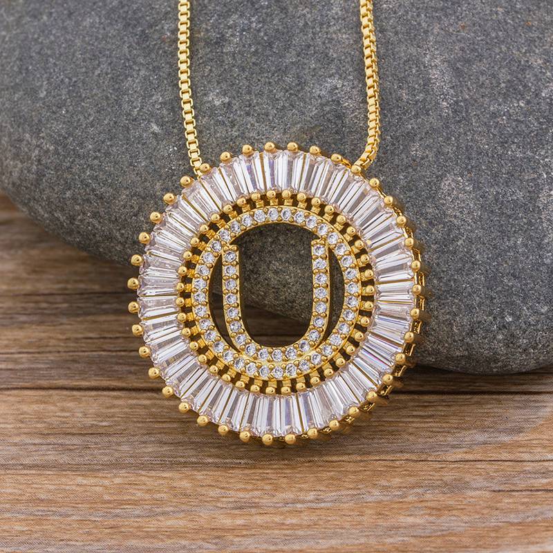 Sunbeam Initial Pendant Necklace