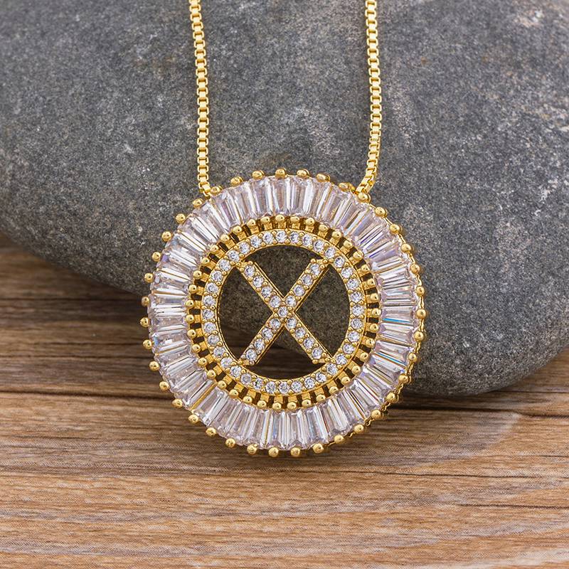 Sunbeam Initial Pendant Necklace