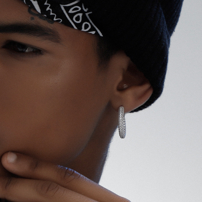 All Occasion Hoops Inlaid with Zircon