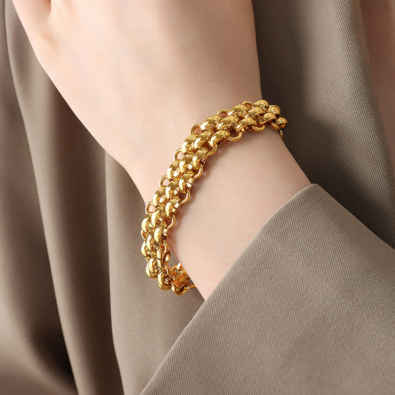 Triple Rolo Design Bracelet