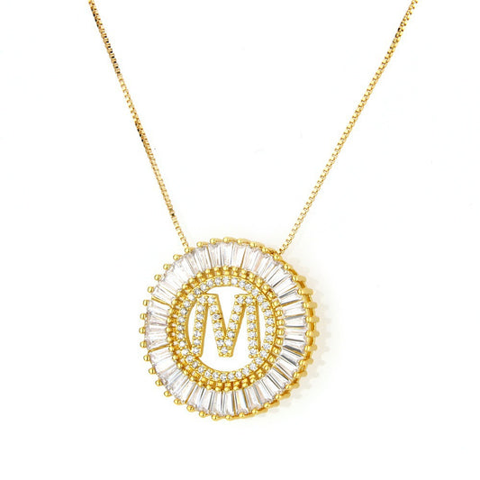 Sunbeam Initial Pendant Necklace