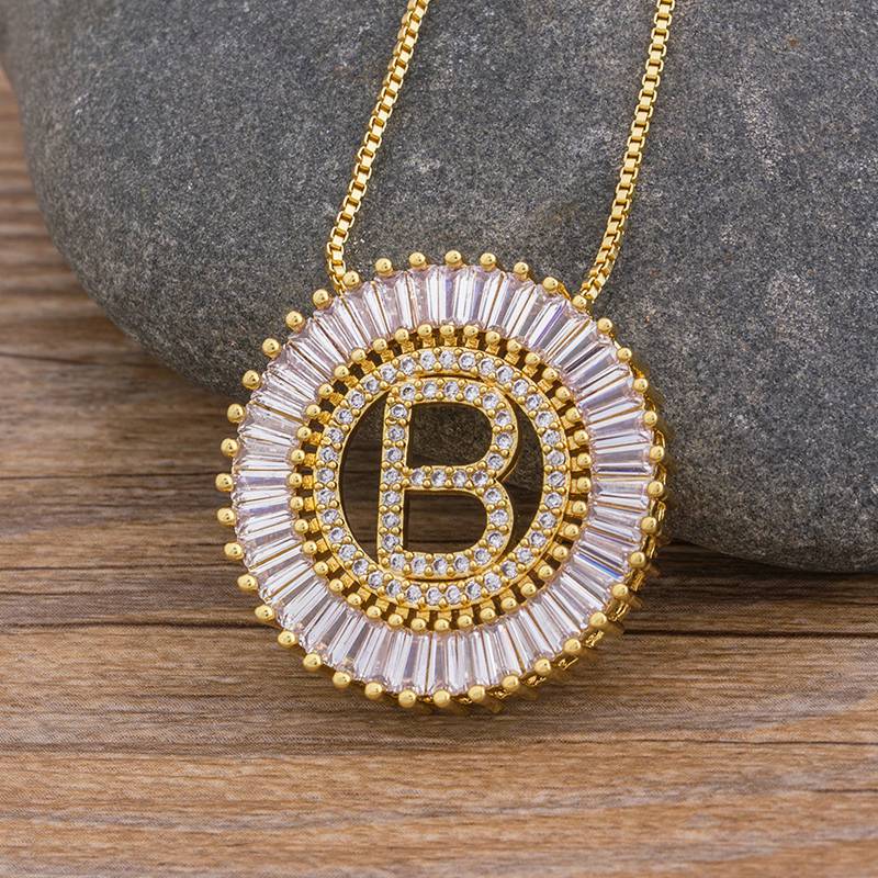 Sunbeam Initial Pendant Necklace
