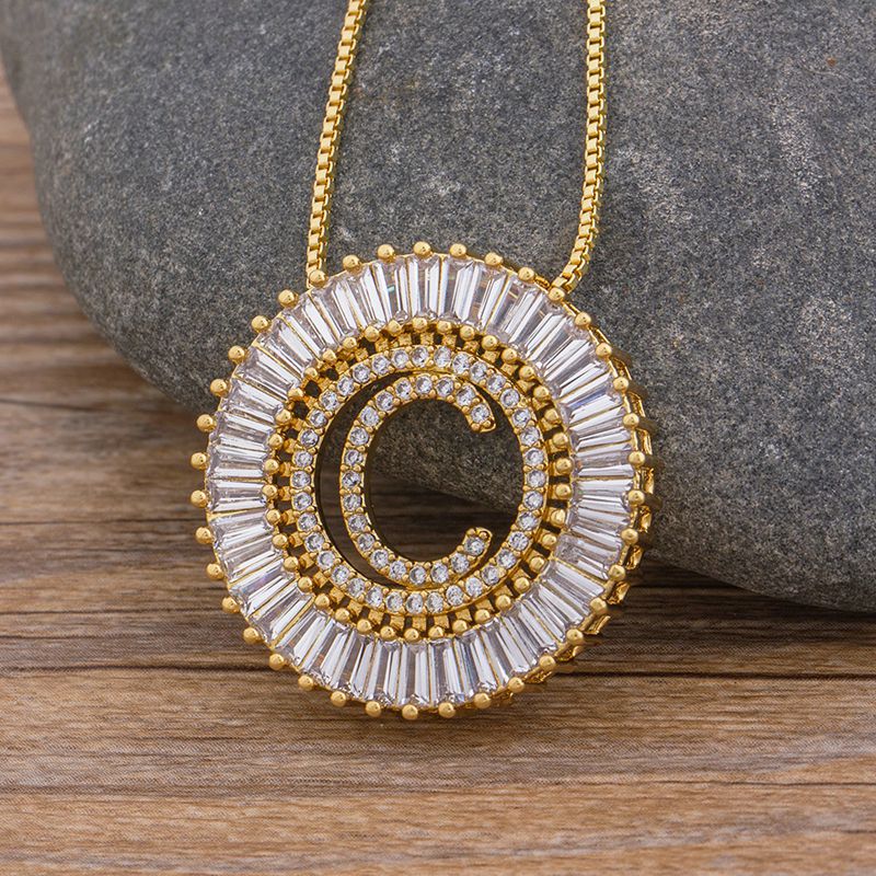 Sunbeam Initial Pendant Necklace