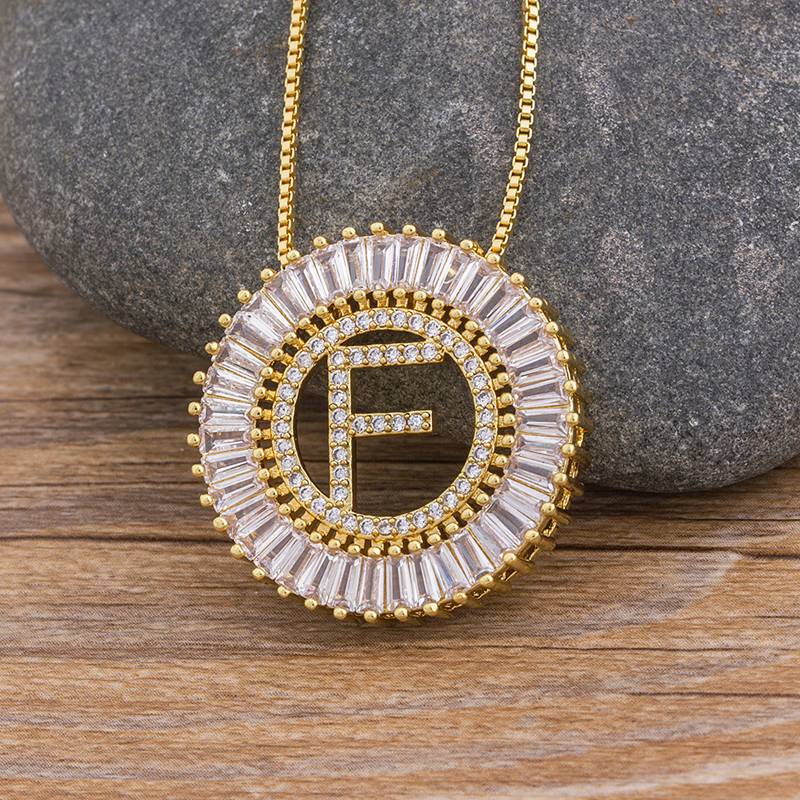 Sunbeam Initial Pendant Necklace