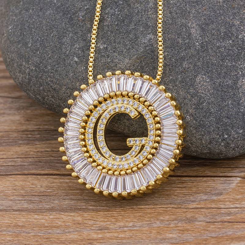 Sunbeam Initial Pendant Necklace