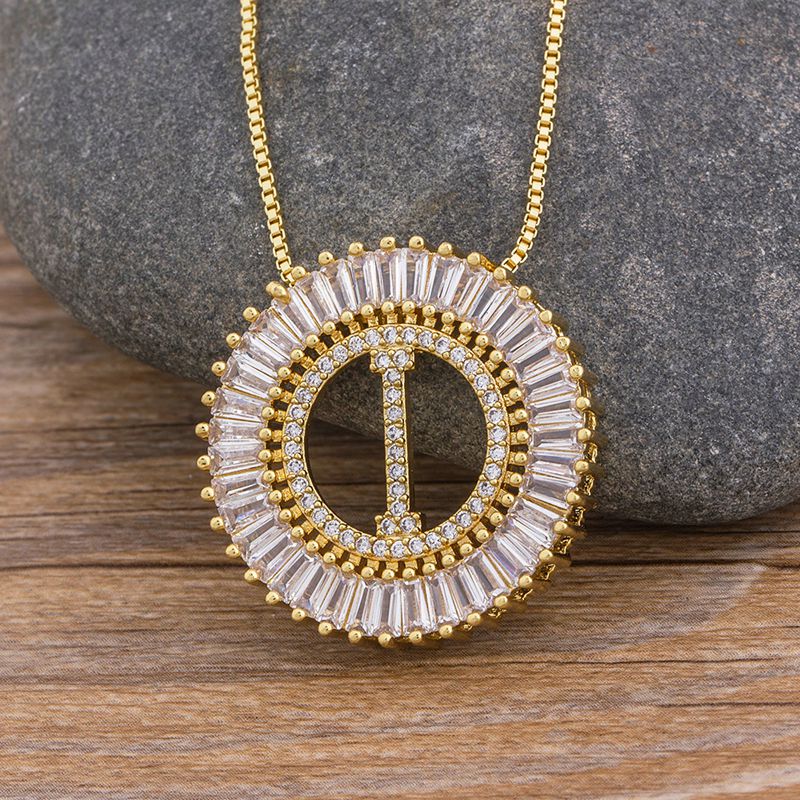 Sunbeam Initial Pendant Necklace