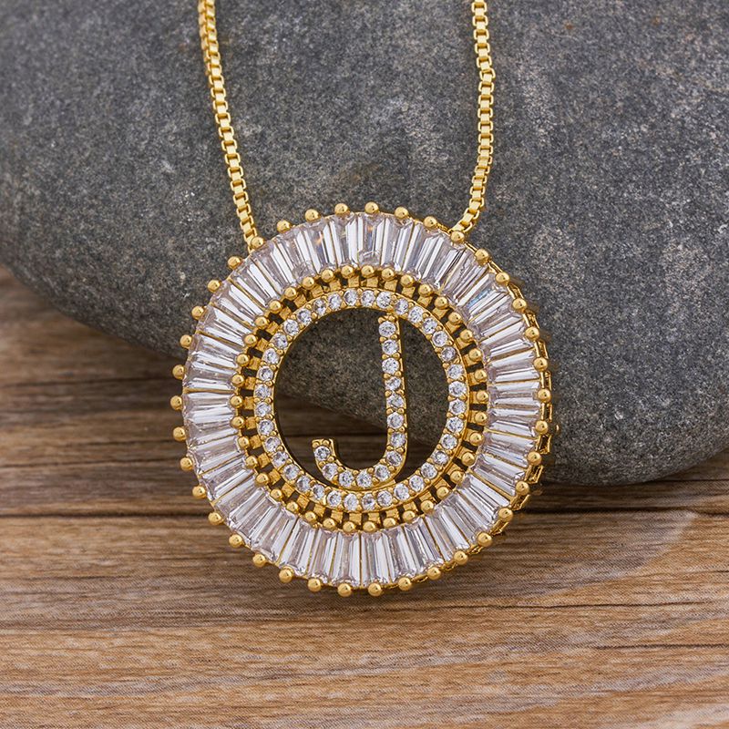 Sunbeam Initial Pendant Necklace