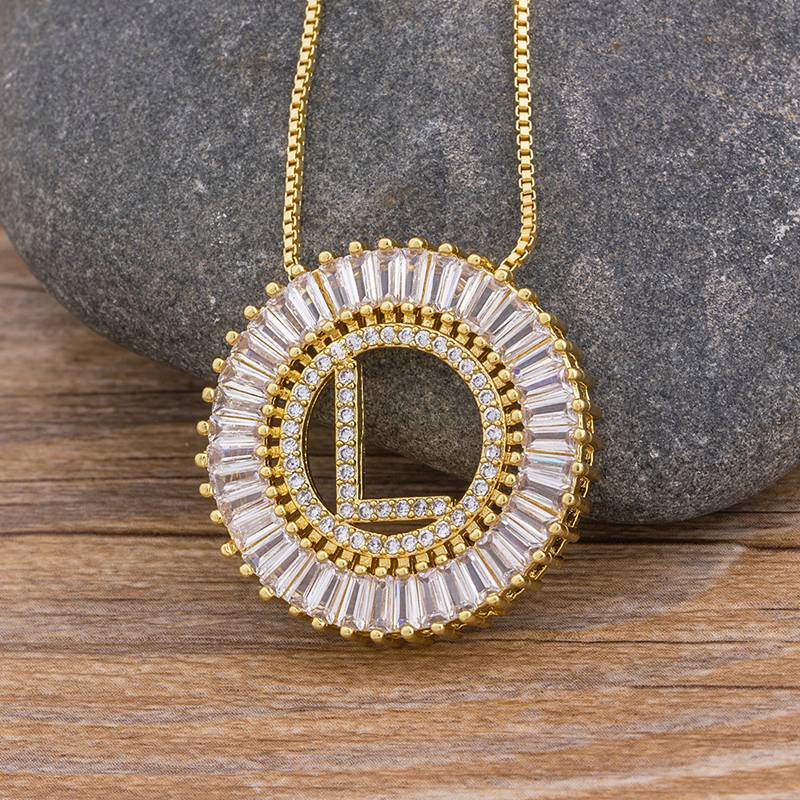 Sunbeam Initial Pendant Necklace