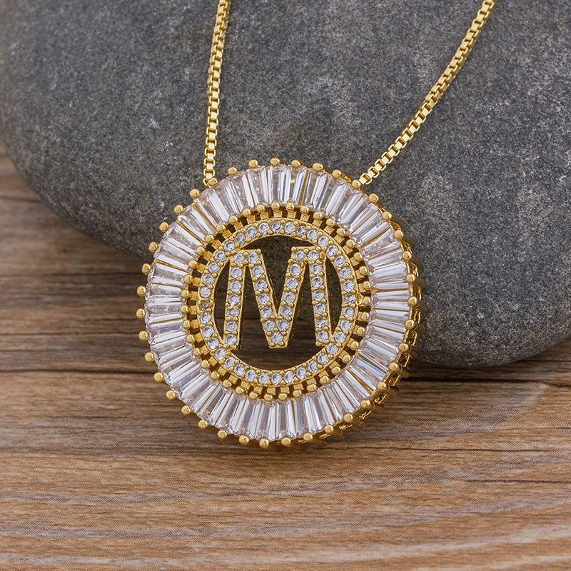 Sunbeam Initial Pendant Necklace