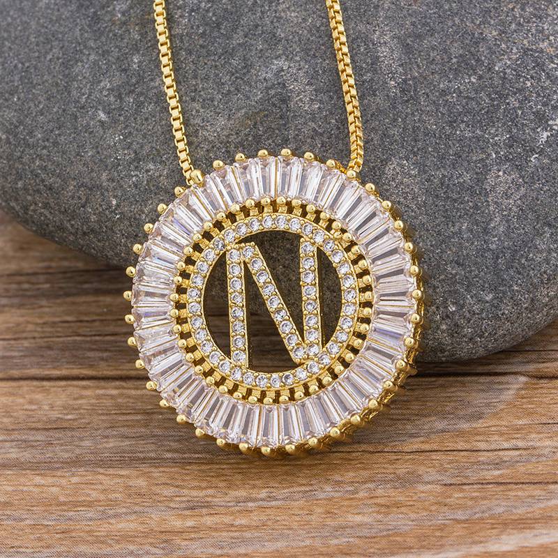 Sunbeam Initial Pendant Necklace