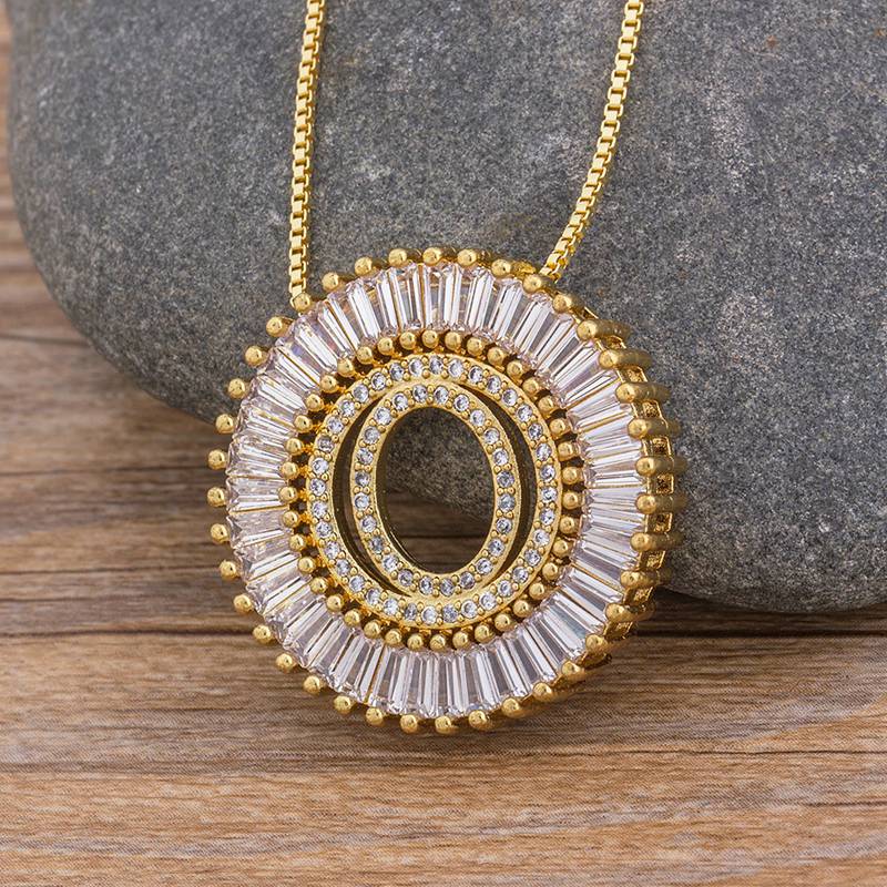 Sunbeam Initial Pendant Necklace