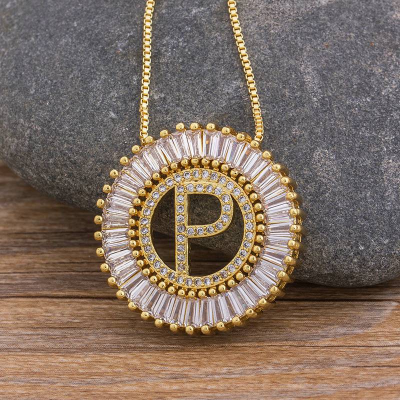 Sunbeam Initial Pendant Necklace