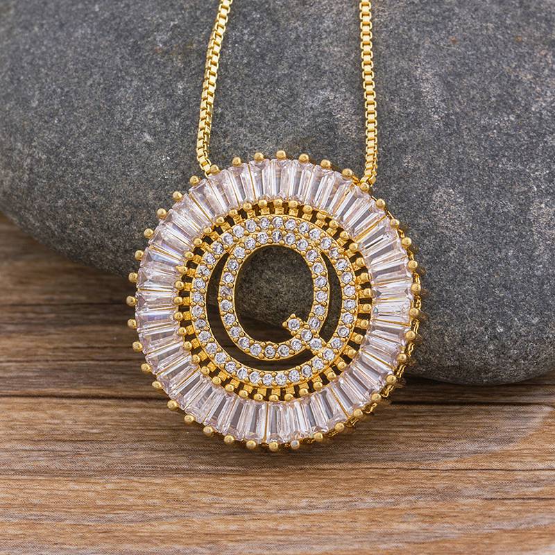 Sunbeam Initial Pendant Necklace