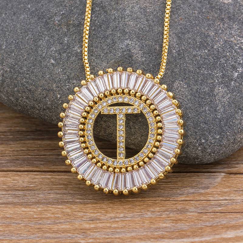 Sunbeam Initial Pendant Necklace