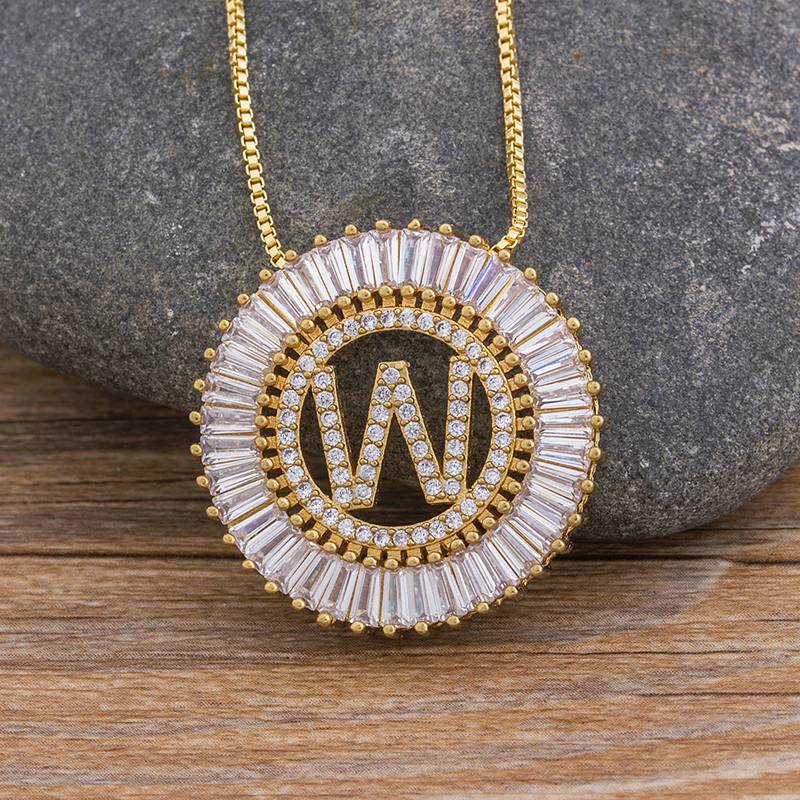 Sunbeam Initial Pendant Necklace