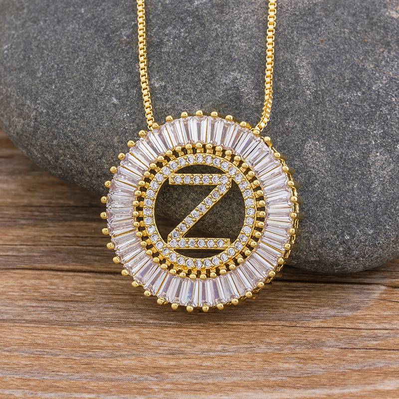Sunbeam Initial Pendant Necklace