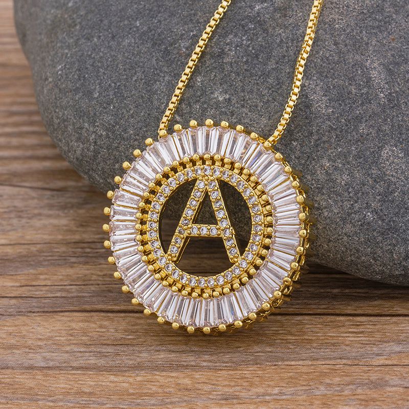 Sunbeam Initial Pendant Necklace