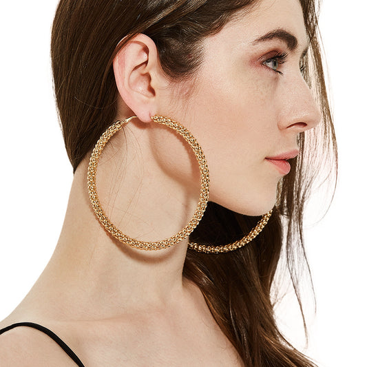Glam Gold Hoop Earrings