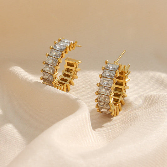 Shine Bright Zircon Earrings