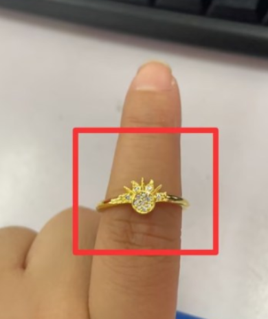Rising Sun & Shining Blue Moon Dual Tone Ring