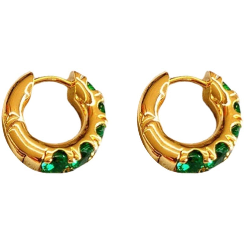 Gold Plated Gem Earrings