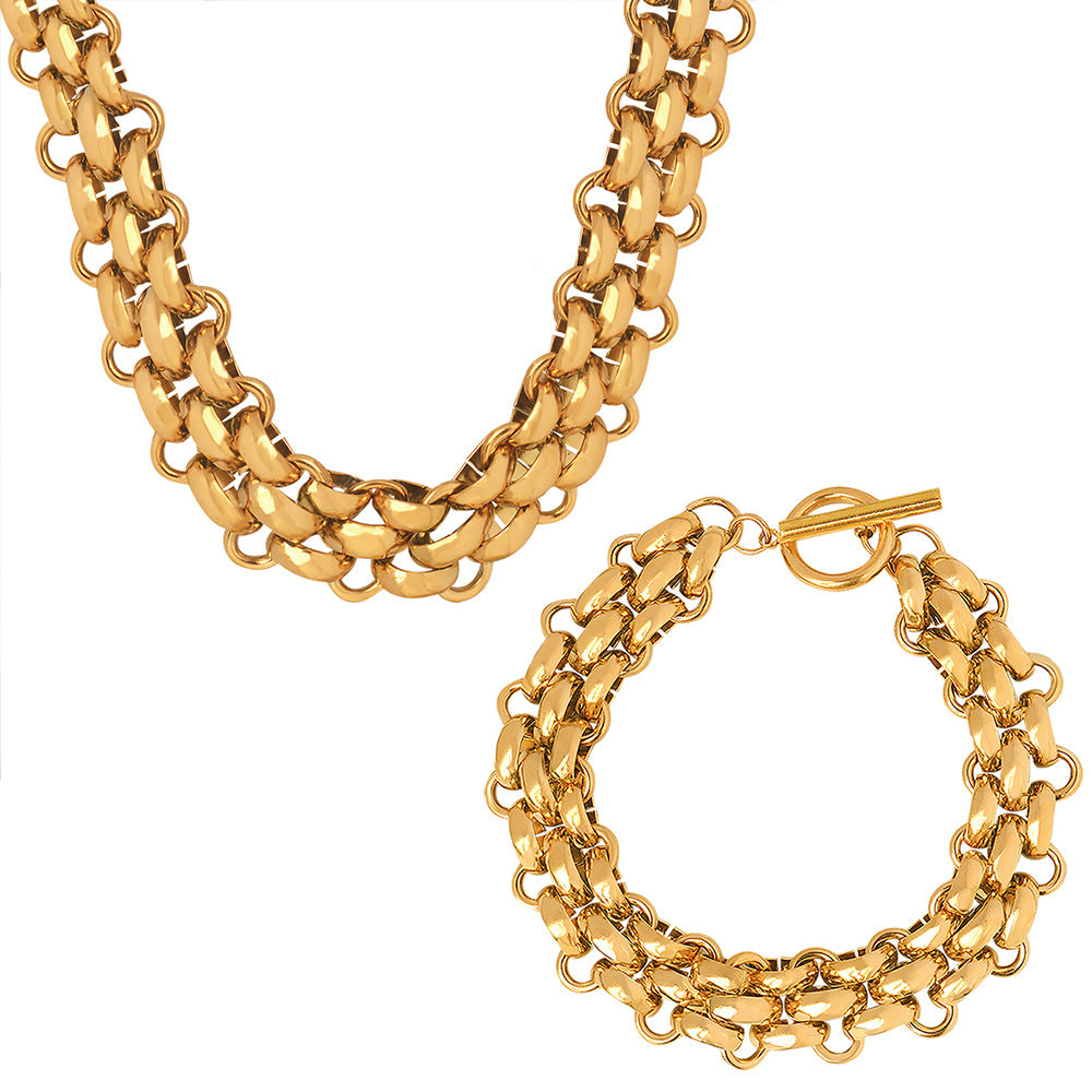 Triple Rolo Design Bracelet