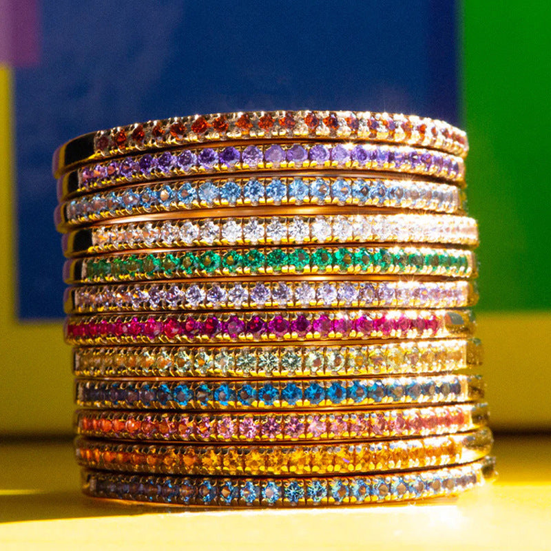 Gem Stone Stackable Rings