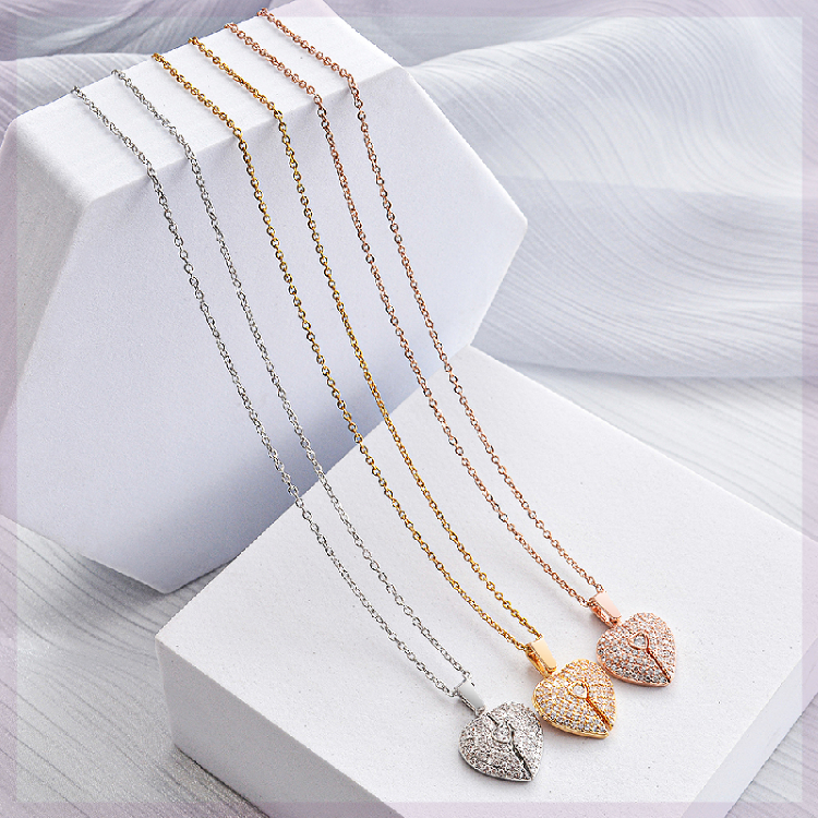 Personalized Heart Wing Necklace