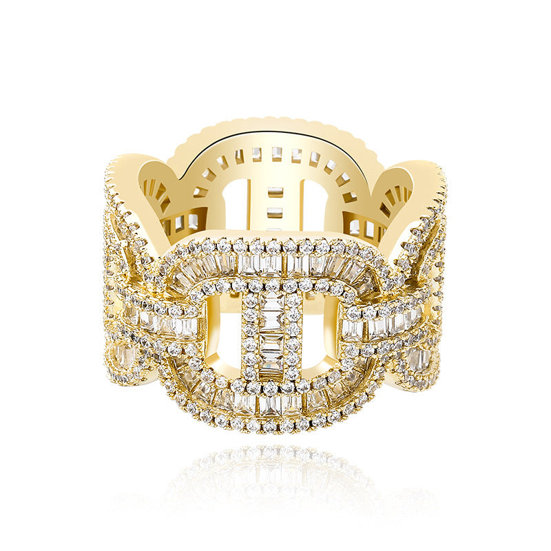 Bezel Link Ring