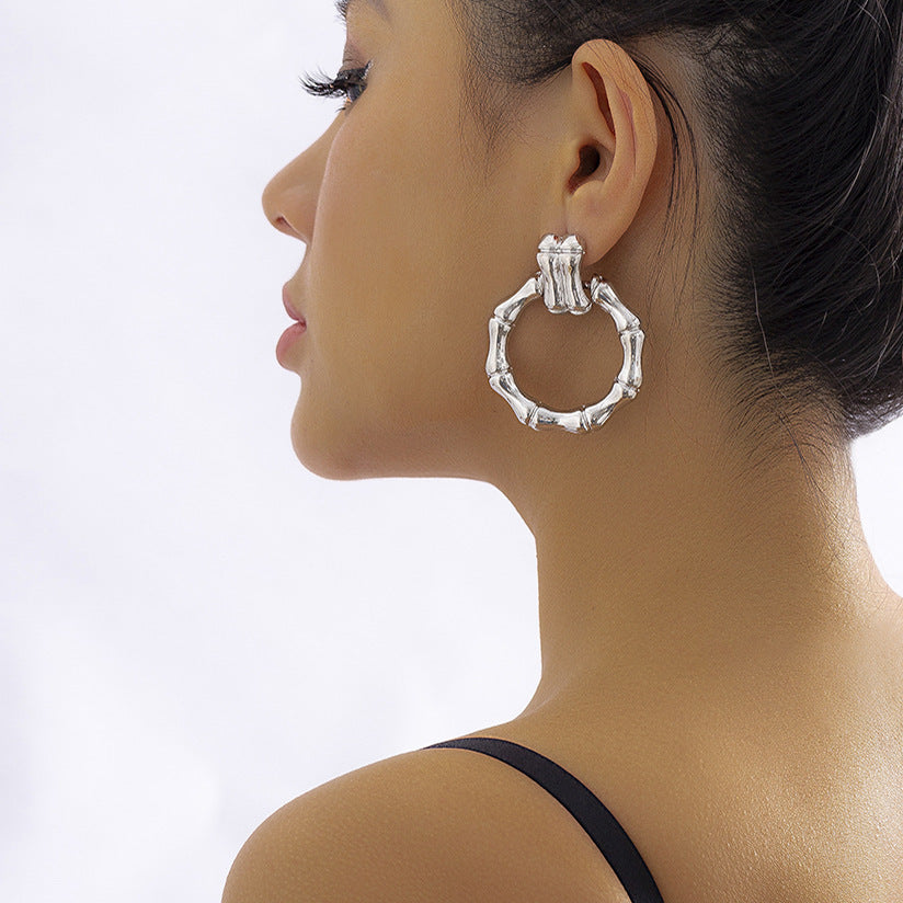 Double Bamboo Earrings