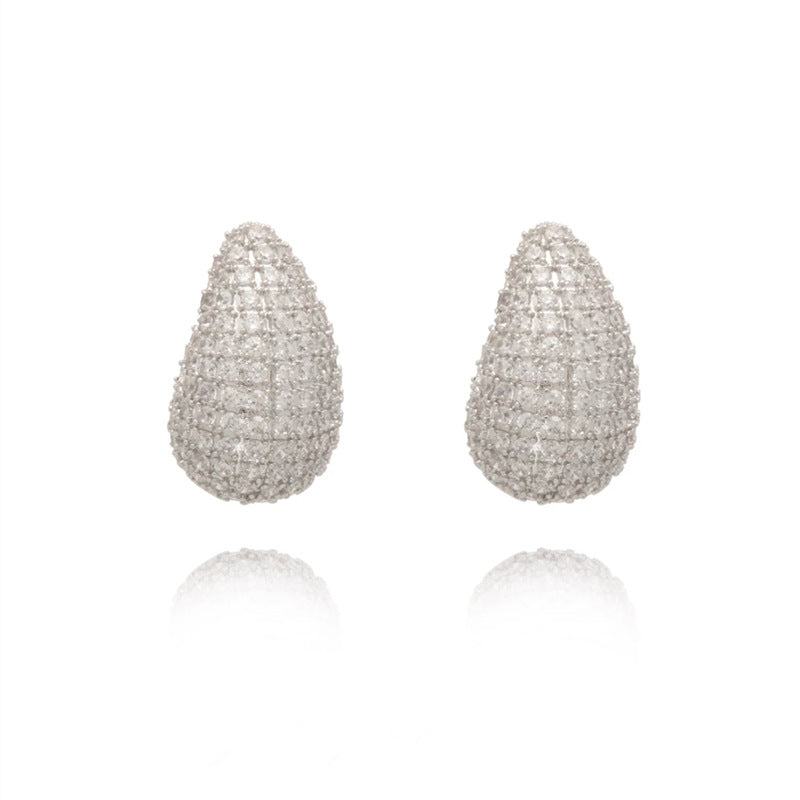 Pavé Teardrop Earrings