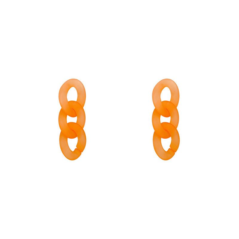 Linked Acrylic Earrings