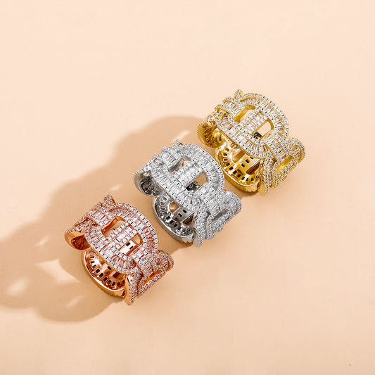 Bezel Link Ring