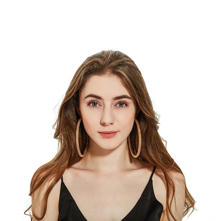 Glam Gold Hoop Earrings