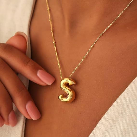 Balloon Letter Necklace