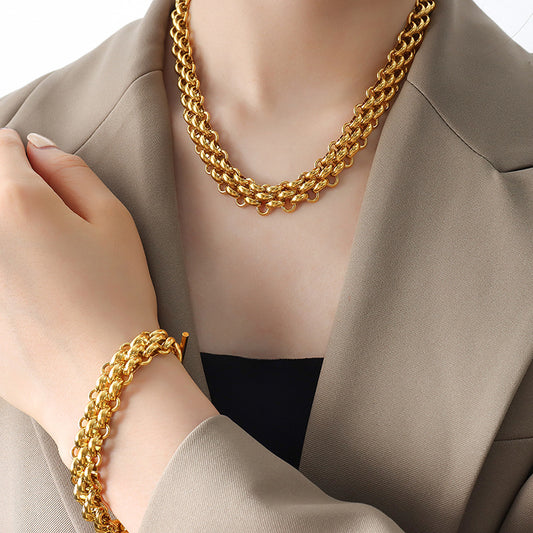 Triple Rolo Design Bracelet