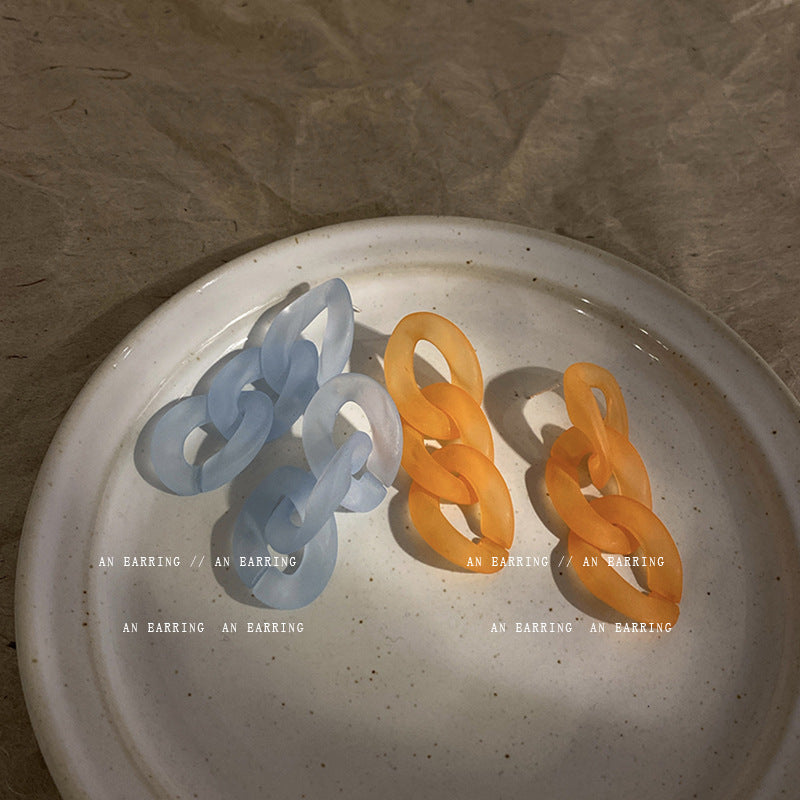 Linked Acrylic Earrings