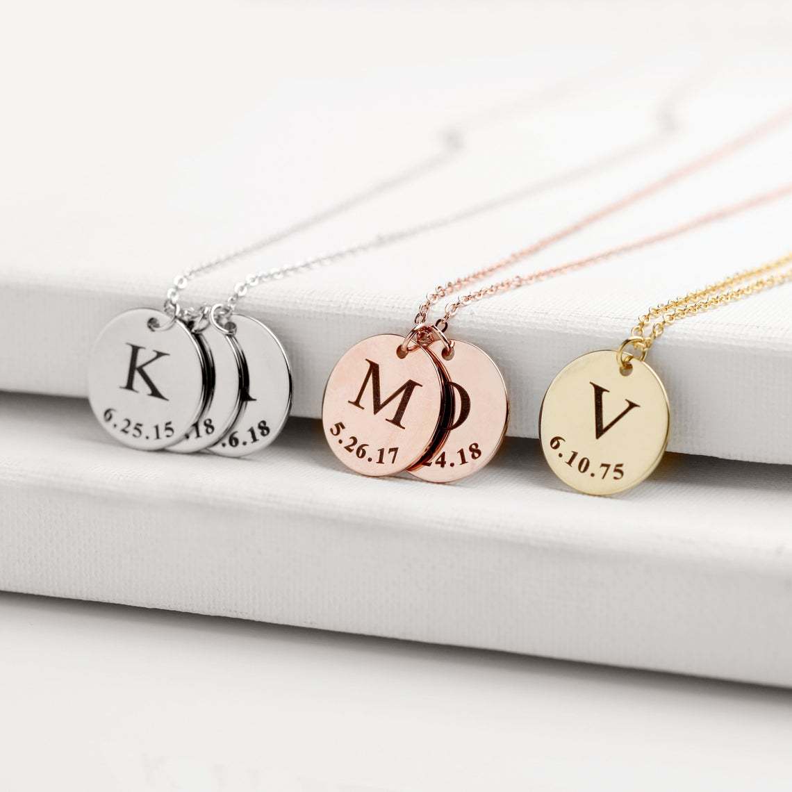 Personalized Letter Plaque Necklace
